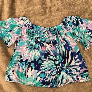 GUC Lilly Pulitzer Sain Top in Off Tropic